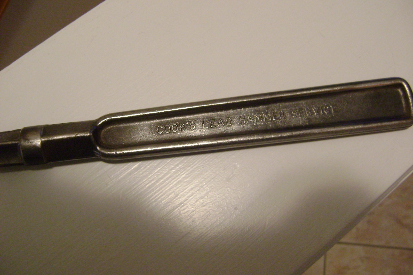 VINTAGE COOK'S LEAD HAMMER HANDLE #130