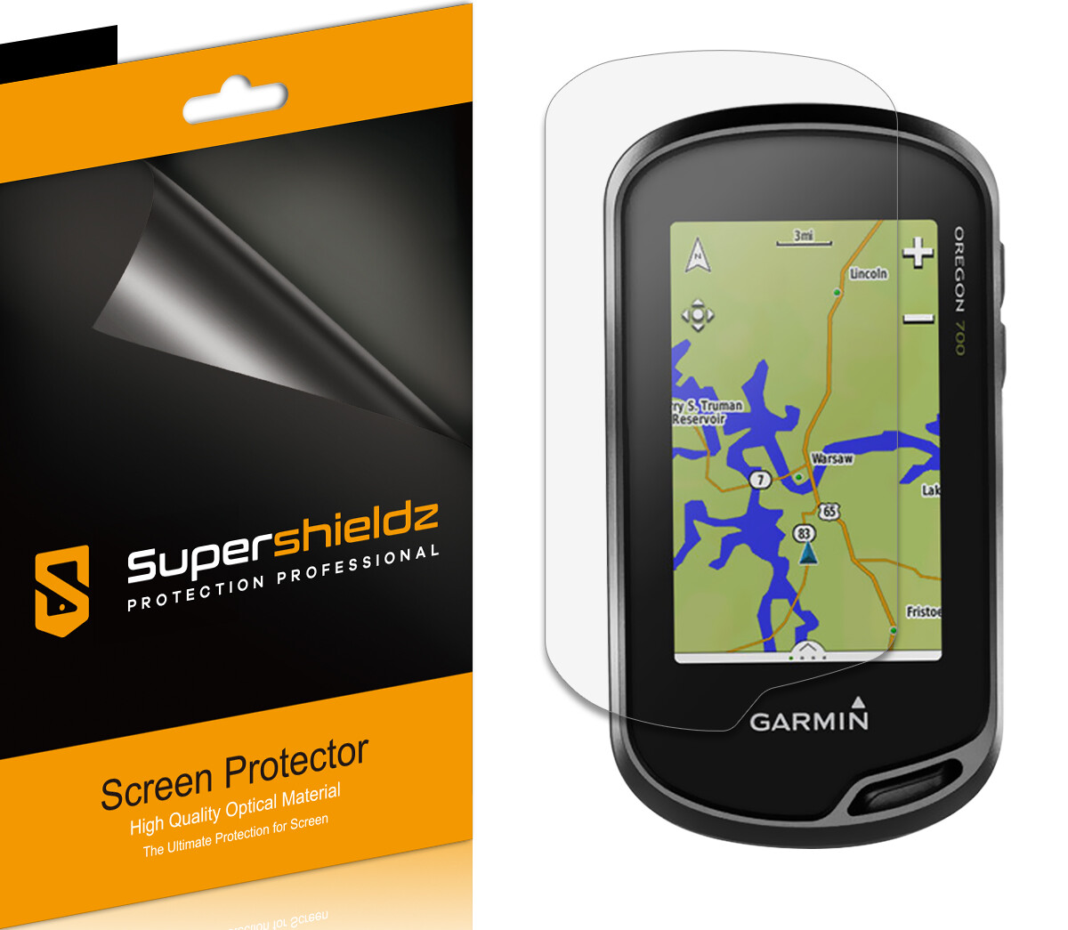 6X Supershieldz Clear Screen Protector for Garmin Oregon 600/ 600t/ 650/ 650t