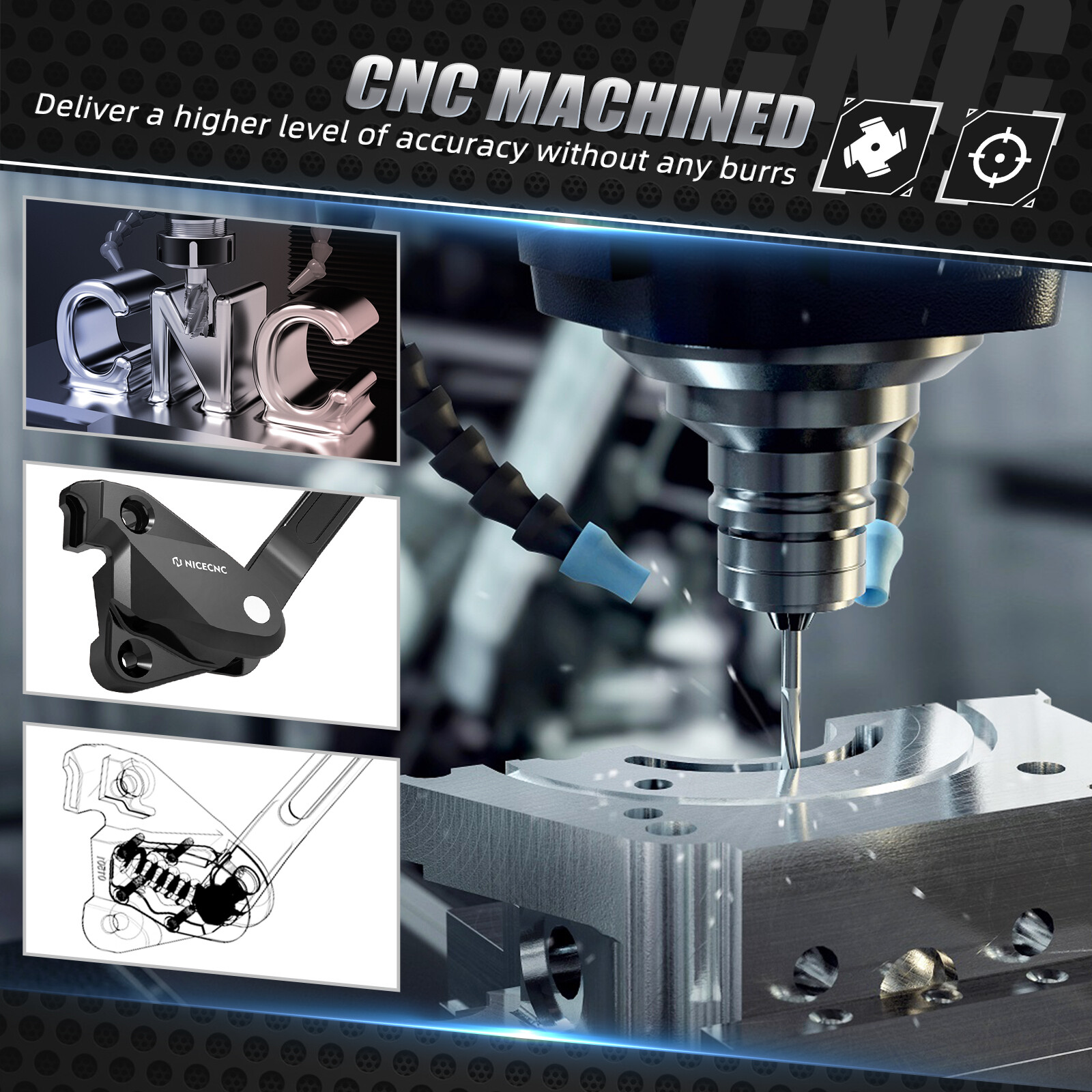 Adjustable Side Stand Kickstand For Husqvarna TC 250 2017-2024 FC 450 2018-2019