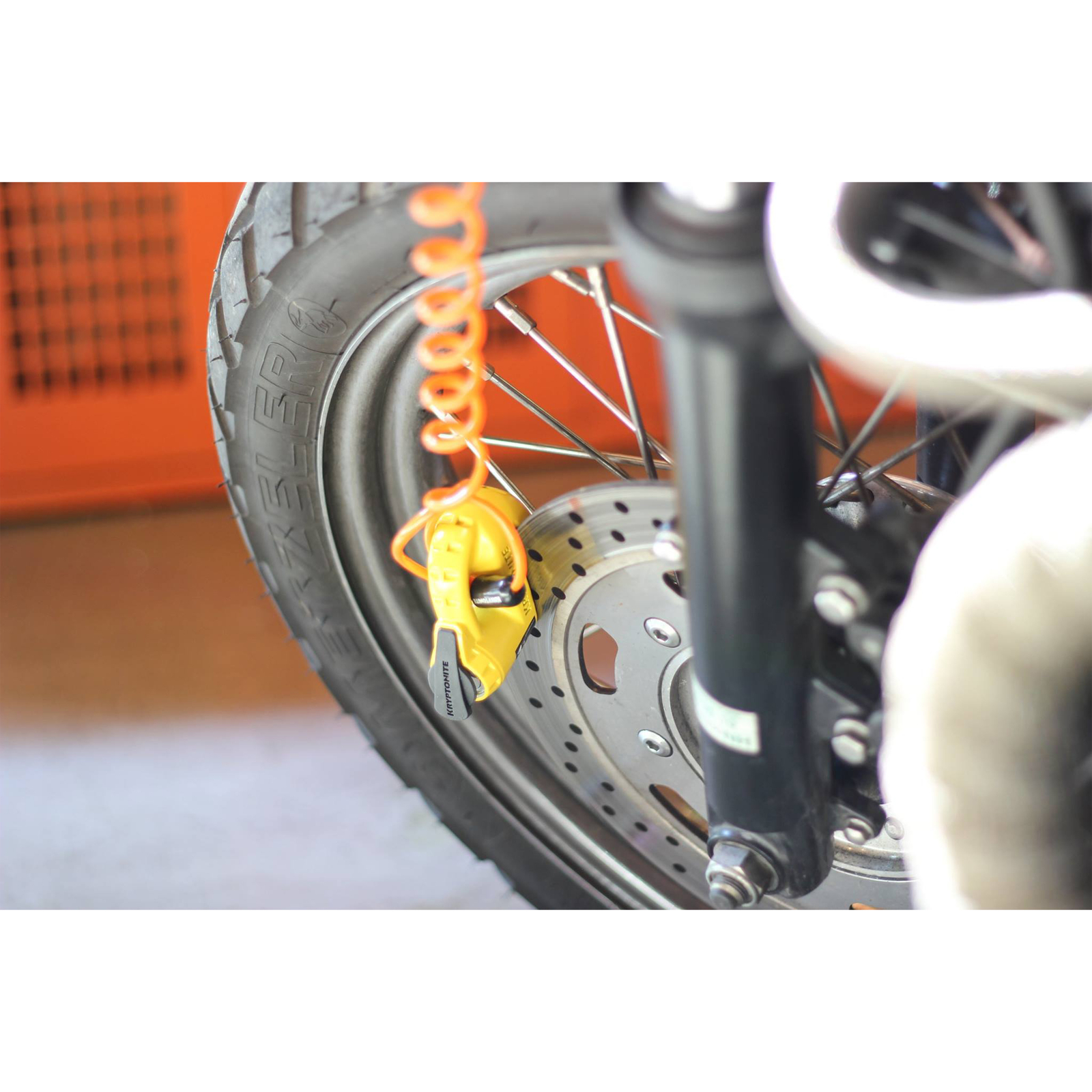 Kryptonite Keeper 000884 5-S2 Motorcycle Disc Brake Lock Yellow