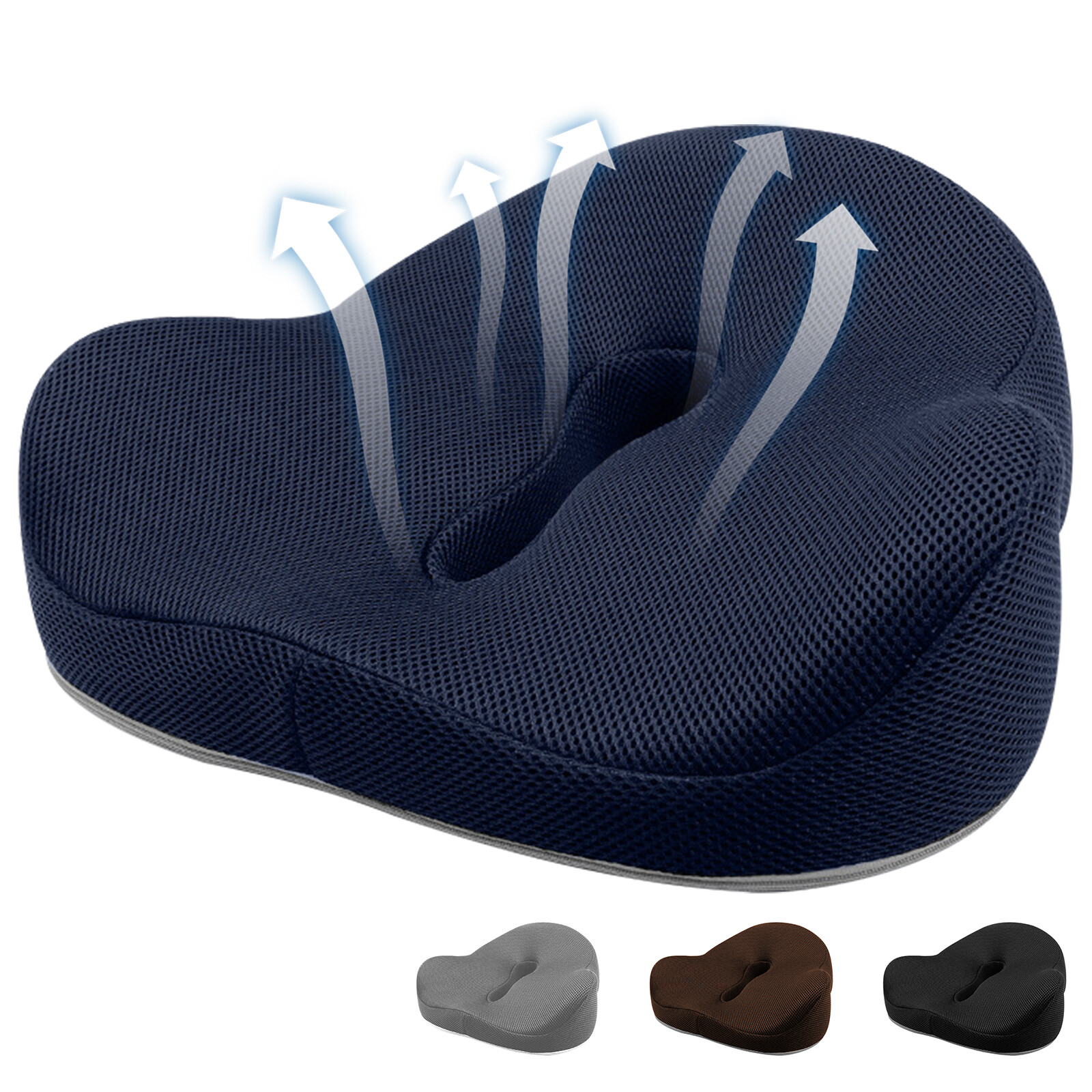 Thick Pressure Relief Seat Cushion Hight Density Memory Foam Chair Cushion Pad