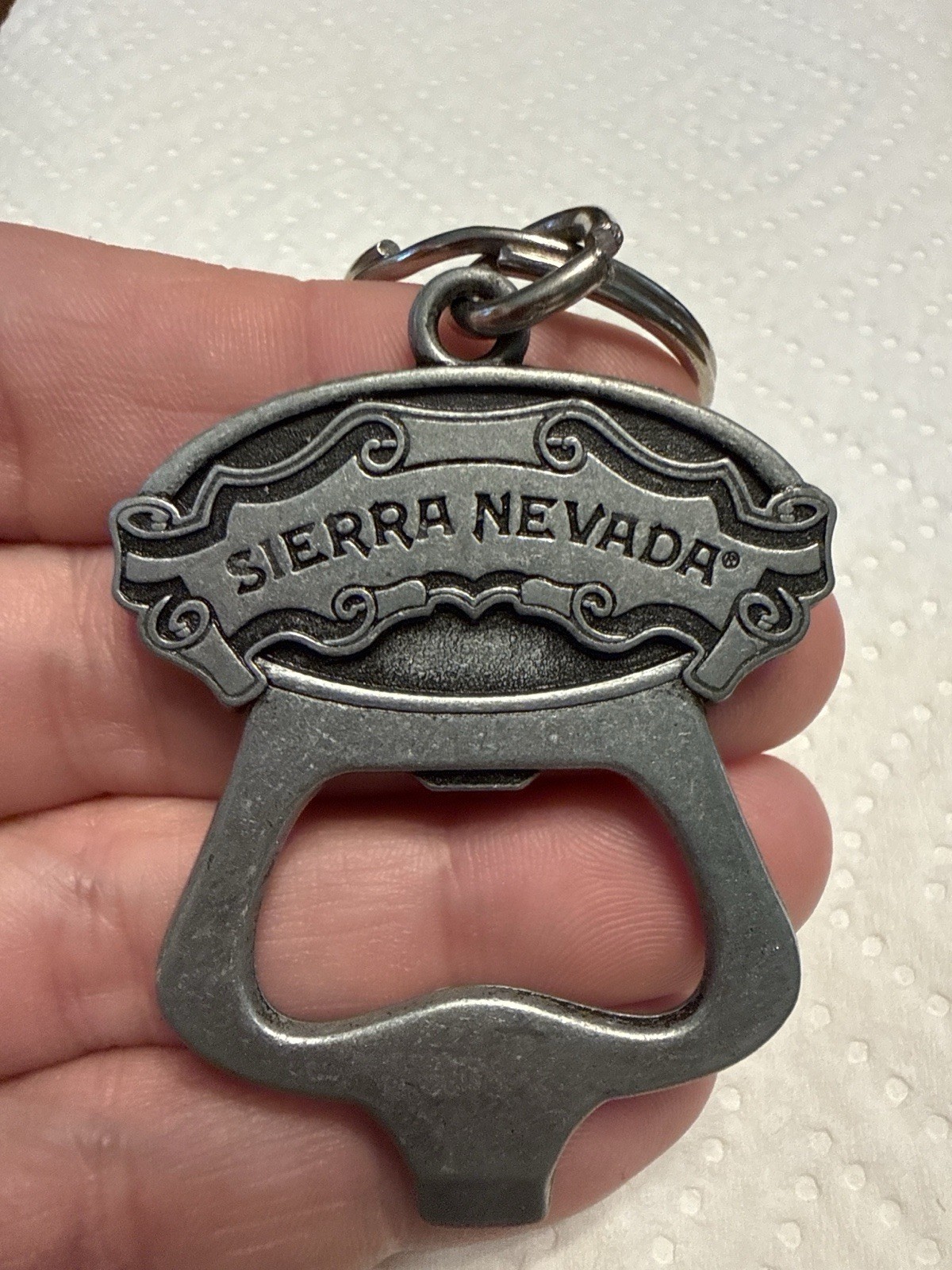 Sierra Nevada Brewery Bottle Opener Keychain Metal Beer Bar Tool (Lot# 1091)