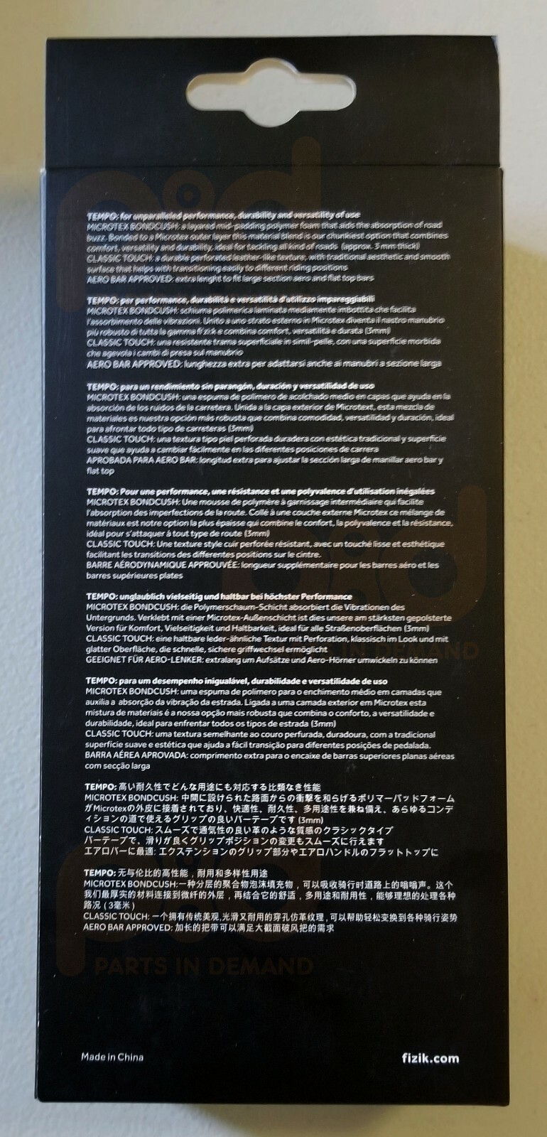 Fizik Tempo Microtex Bondcush Performance Handlebar Bar Tape BLACK 3mm BRAND NEW