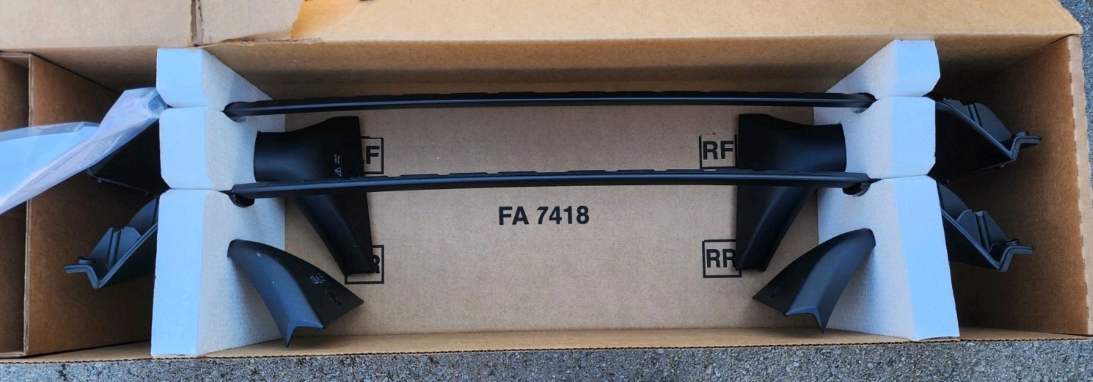 Nissan Rogue 2021-2025 Roof Rail Cross Bars Assembly Black  T99R1-6RR0D