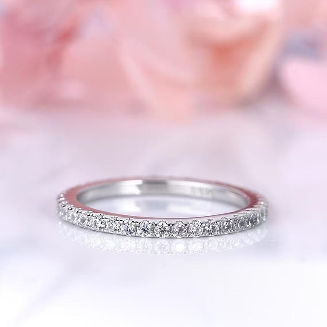 2.50 CT Cushion Cut VVS1 Moissanite Wedding Bridal Ring Set Solid 14K White Gold