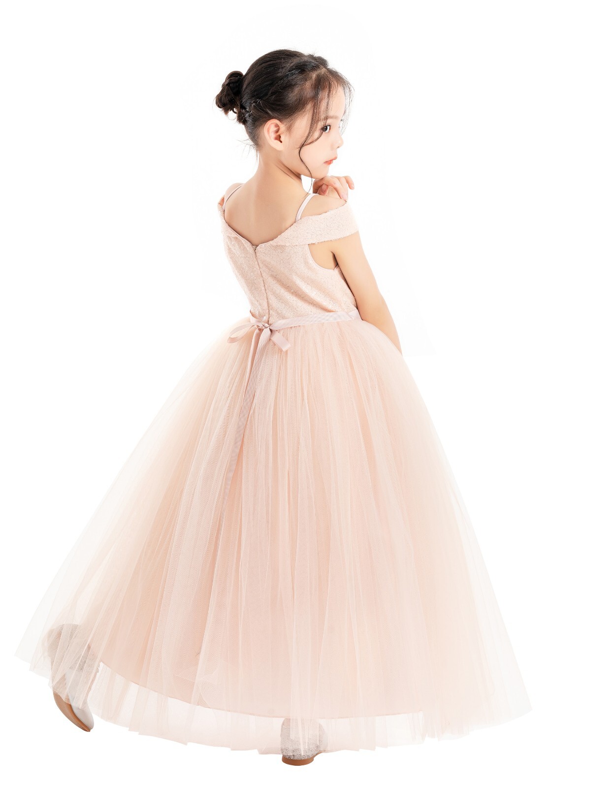 Off The Shoulder Dress Off Shoulder Sequin Dress Wedding Flower Girl Dresses