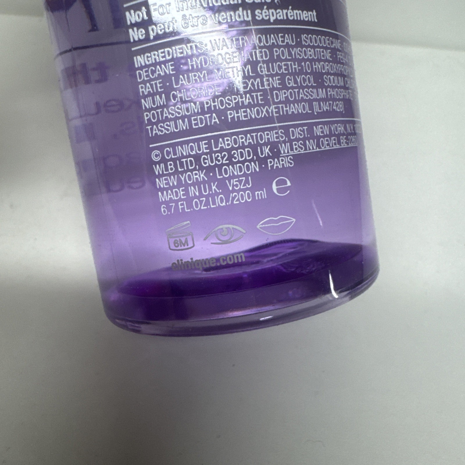 Clinique Take The Day Off Makeup Remover For Lids, Lashes & Lips 6.7 Oz / 200ml