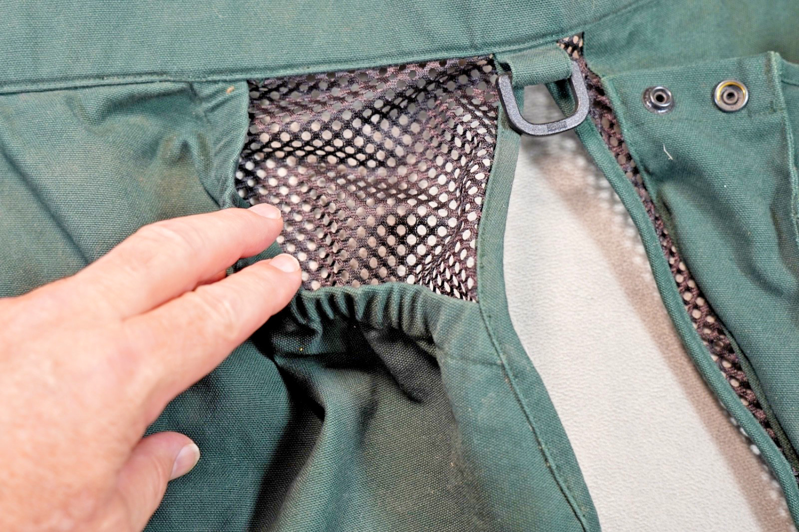 Cabelas 3 Pouch Game Bag Waist Belt L Green Hunting Shooting Adjustable