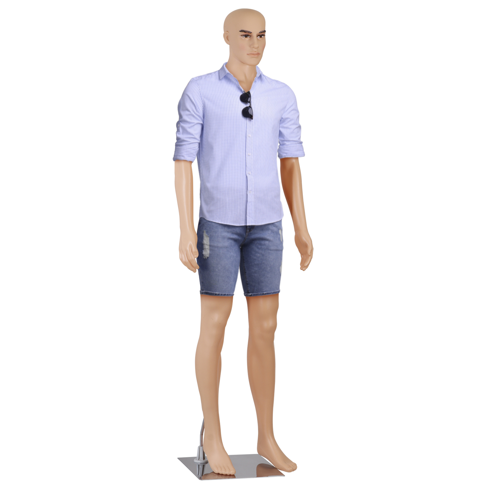 Male Mannequin Full Body 71 inch High Realistic Clothing Mannequin with Base