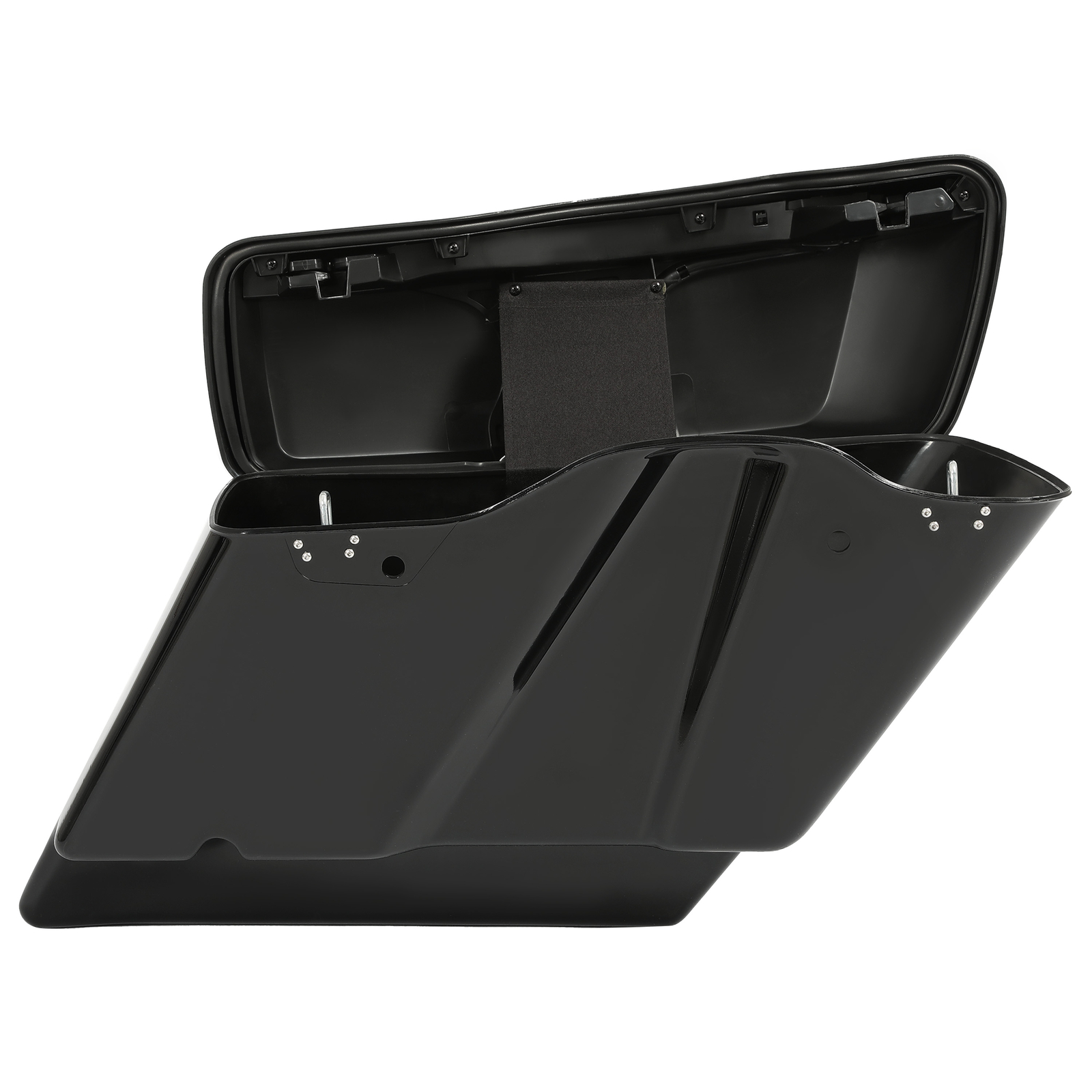 5" Stretched Extended Hard Saddle bags For Harley Road King Street Glide 2014-24