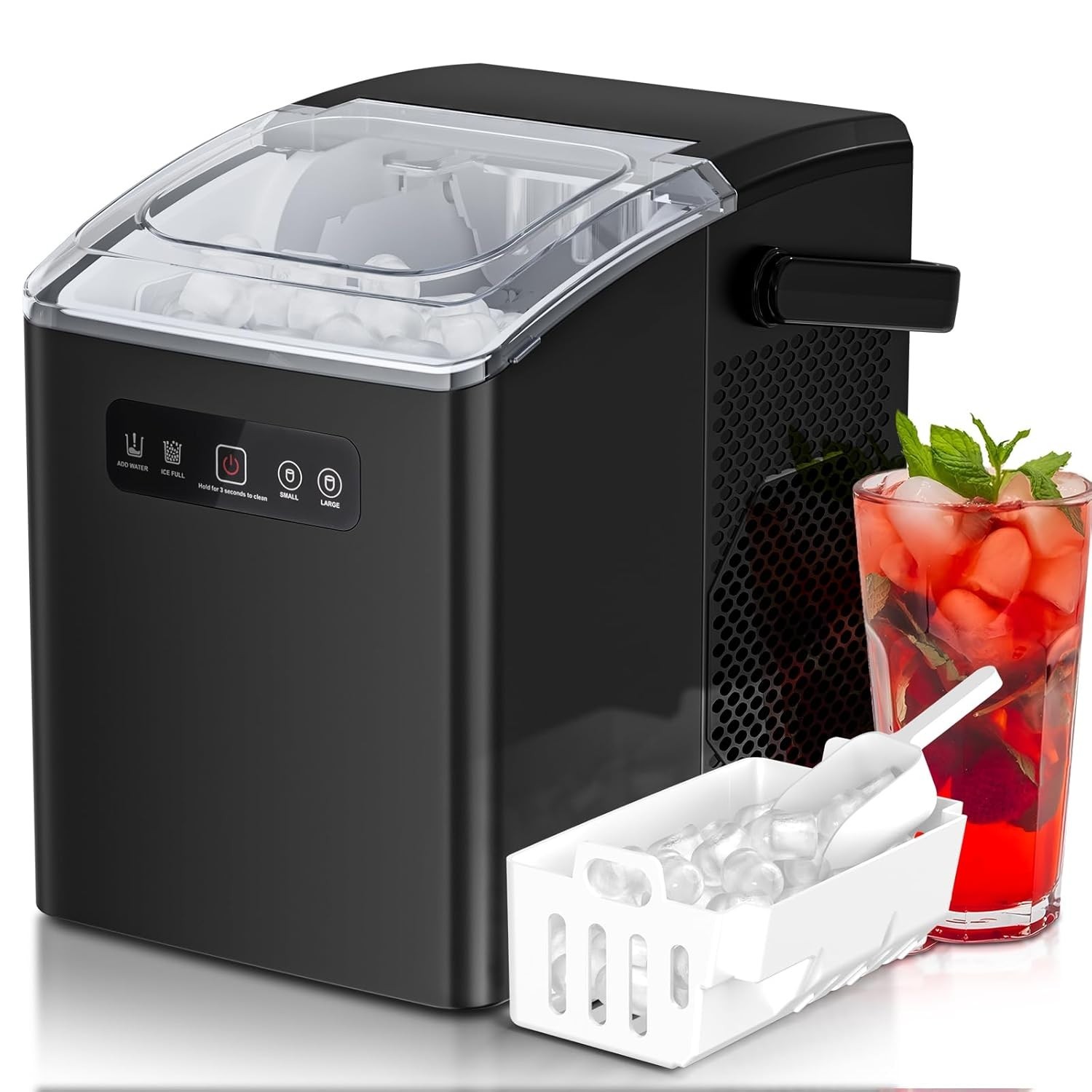 Ice Maker Countertop, Portable Ice Machine , 35lbs/Day , Self-Cleaning