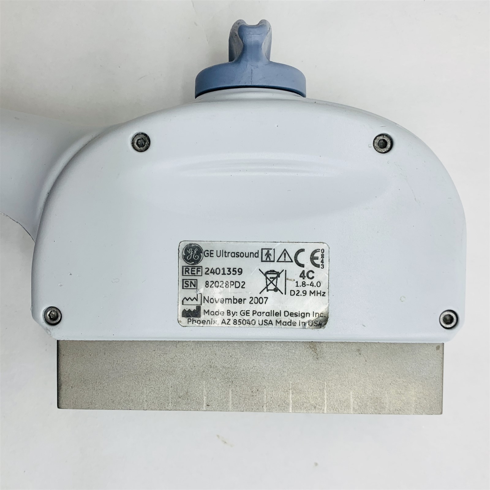 GE 4C Convex Array Ultrasound Transducer Probe Mfg 2007 LOGIQ/Vivid Ref: 2401359