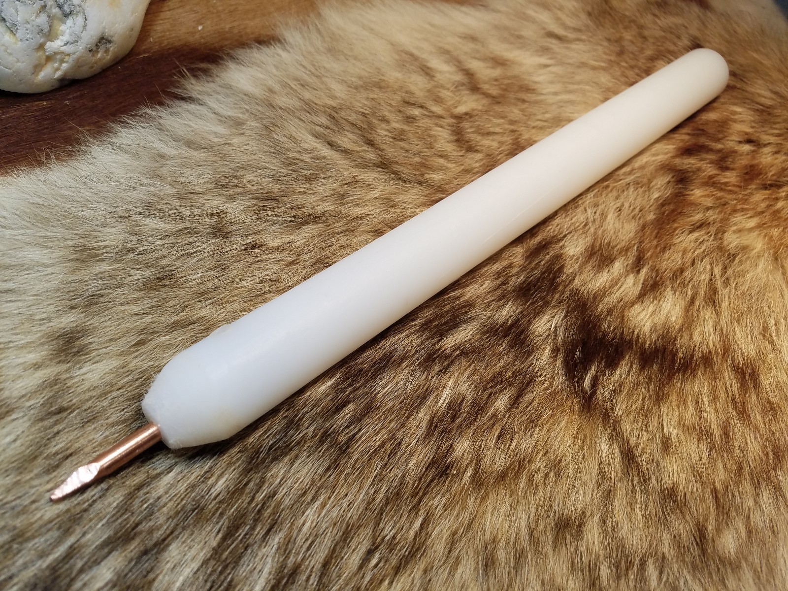 PRO GRADE Flint Knapping 12" ISHI STICK PRESSURE FLAKER DELUXE UHMW ROD ALLOY