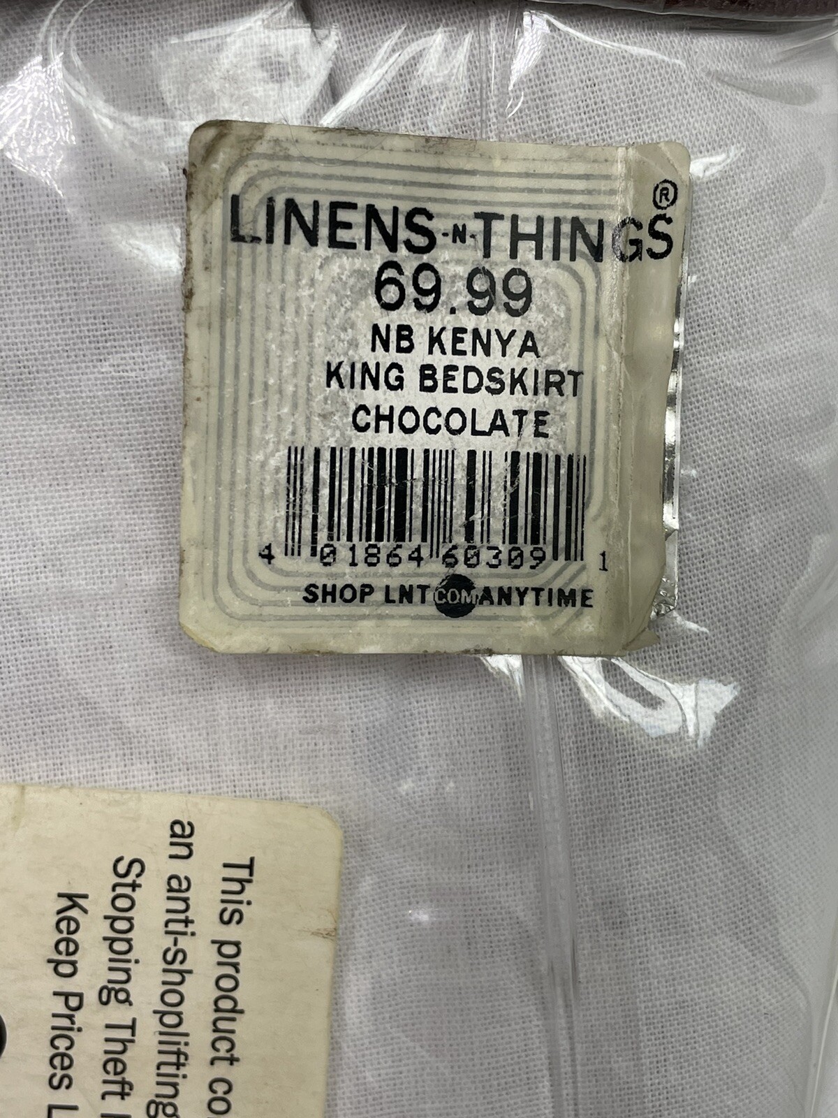 Lines N Things Bed Skirt Chocolate NWT NB Kenya King Size
