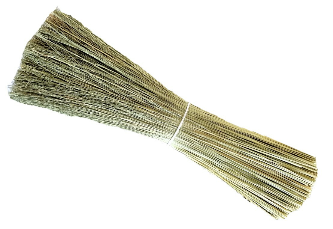Broomcorn 20 inch length 1 pound bundle of outsides/hurl 