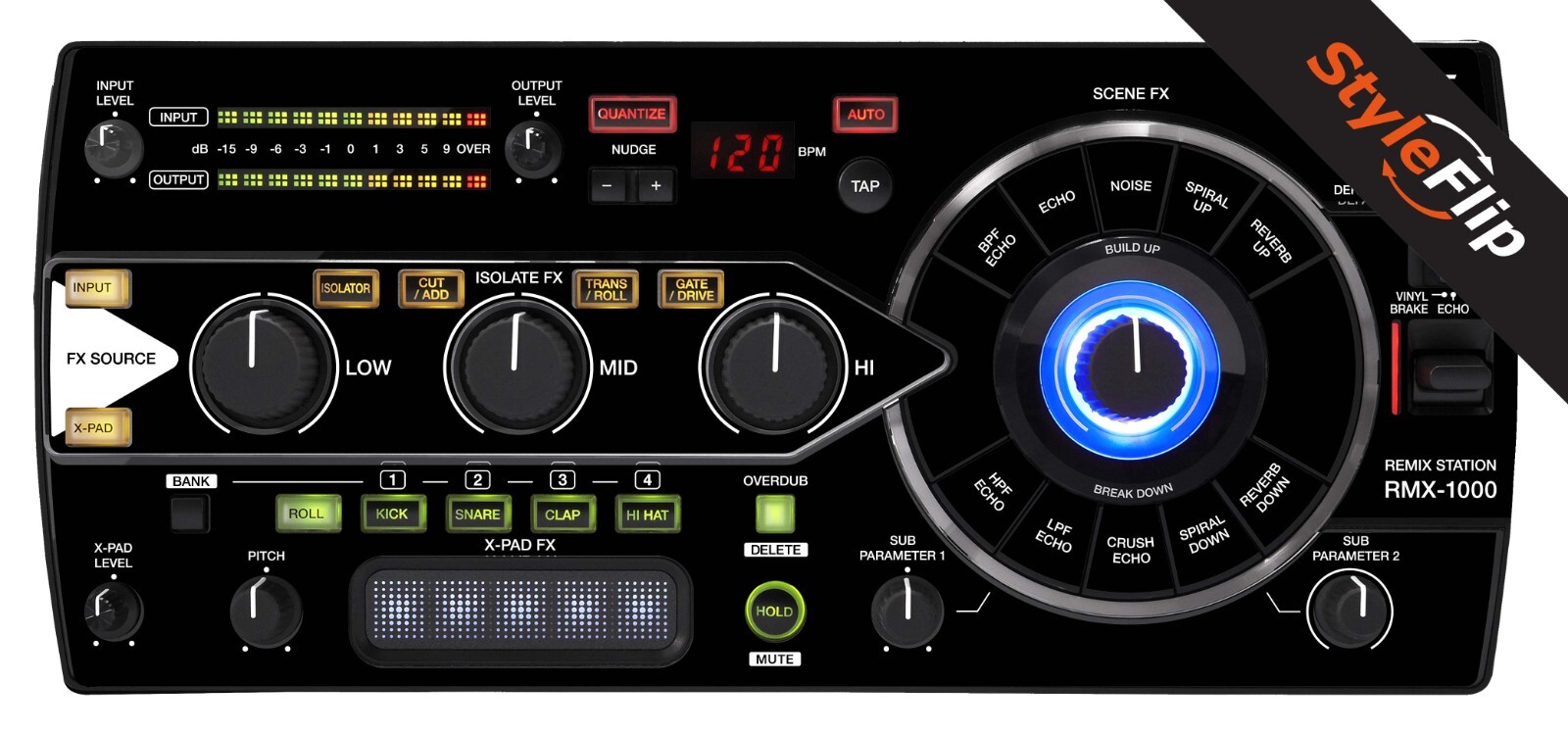 Pioneer Remix Station RMX-1000 Skin | Color Black | Protective Decal | StyleFlip