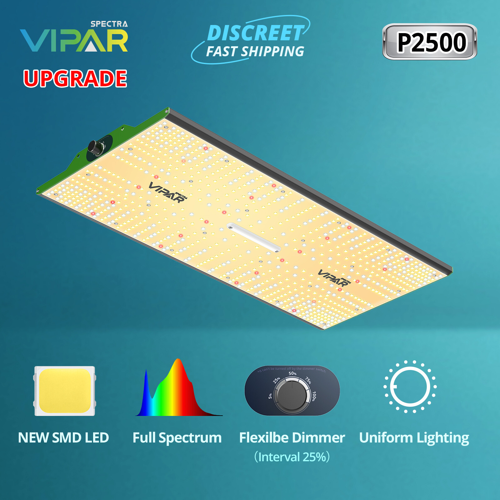 VIPARSPECTRA V1000 P2000 P2500 LED Grow Lights Full Spectrum All Plants Veg IR