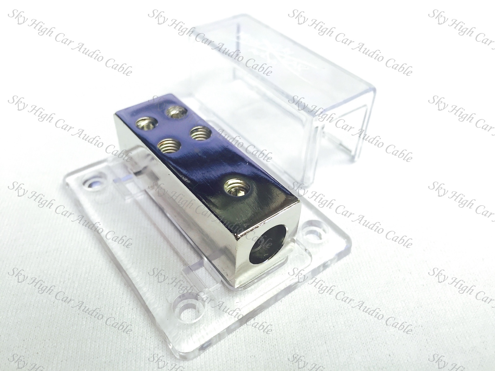 Sky High Car Audio (1) 4 gauge to (4) 8 ga Distribution Block Car Audio Distro
