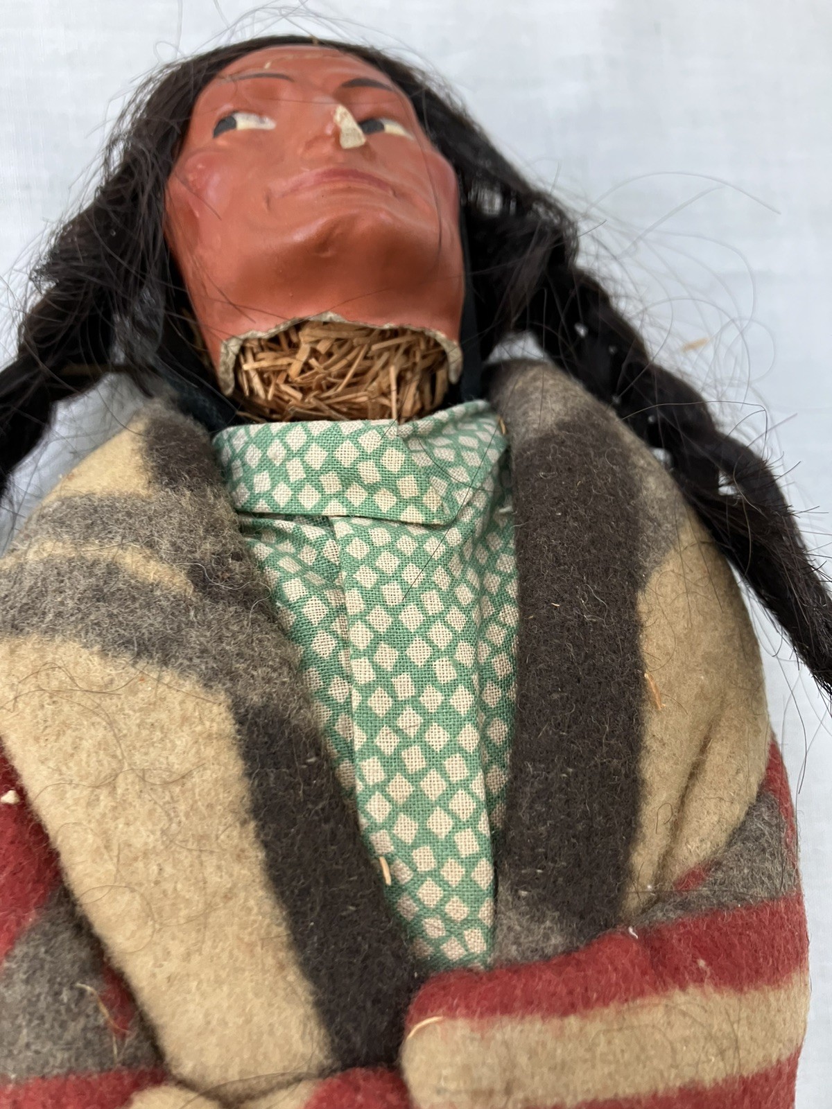 Vintage Skookum Male Native American Doll - 13 Inches Tall