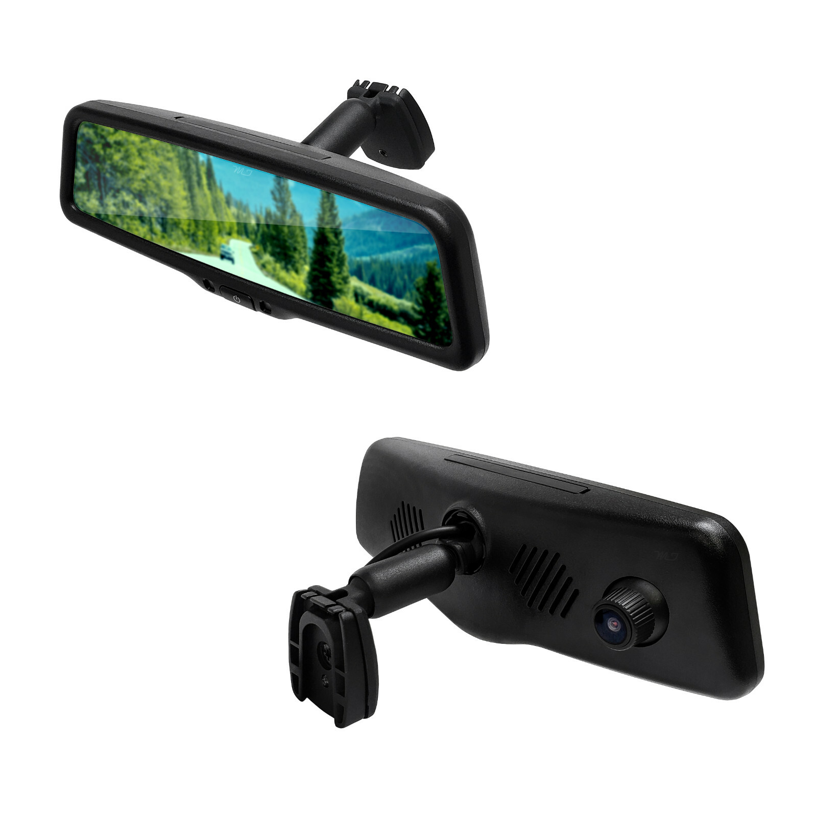 Rear View Mirror with 10" LCD Screen & 1080p Dash Cam + 1080p Backup Camera