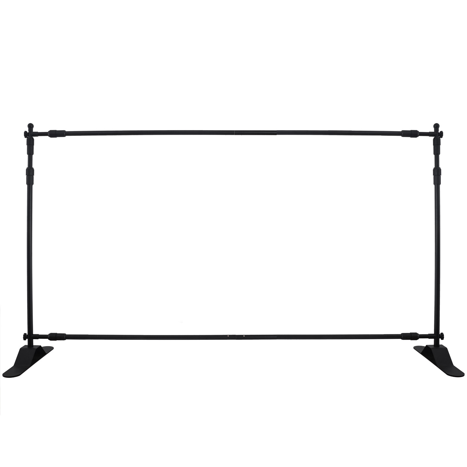 NEW 8x10Ft Banner Stand Heavy-Duty Backdrop Telescopic Adjustable Repeat Step