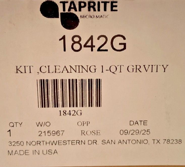 TapRite 1842G Economy Draft Beer Line Kegerator Cleaning Kit With Hand Pump