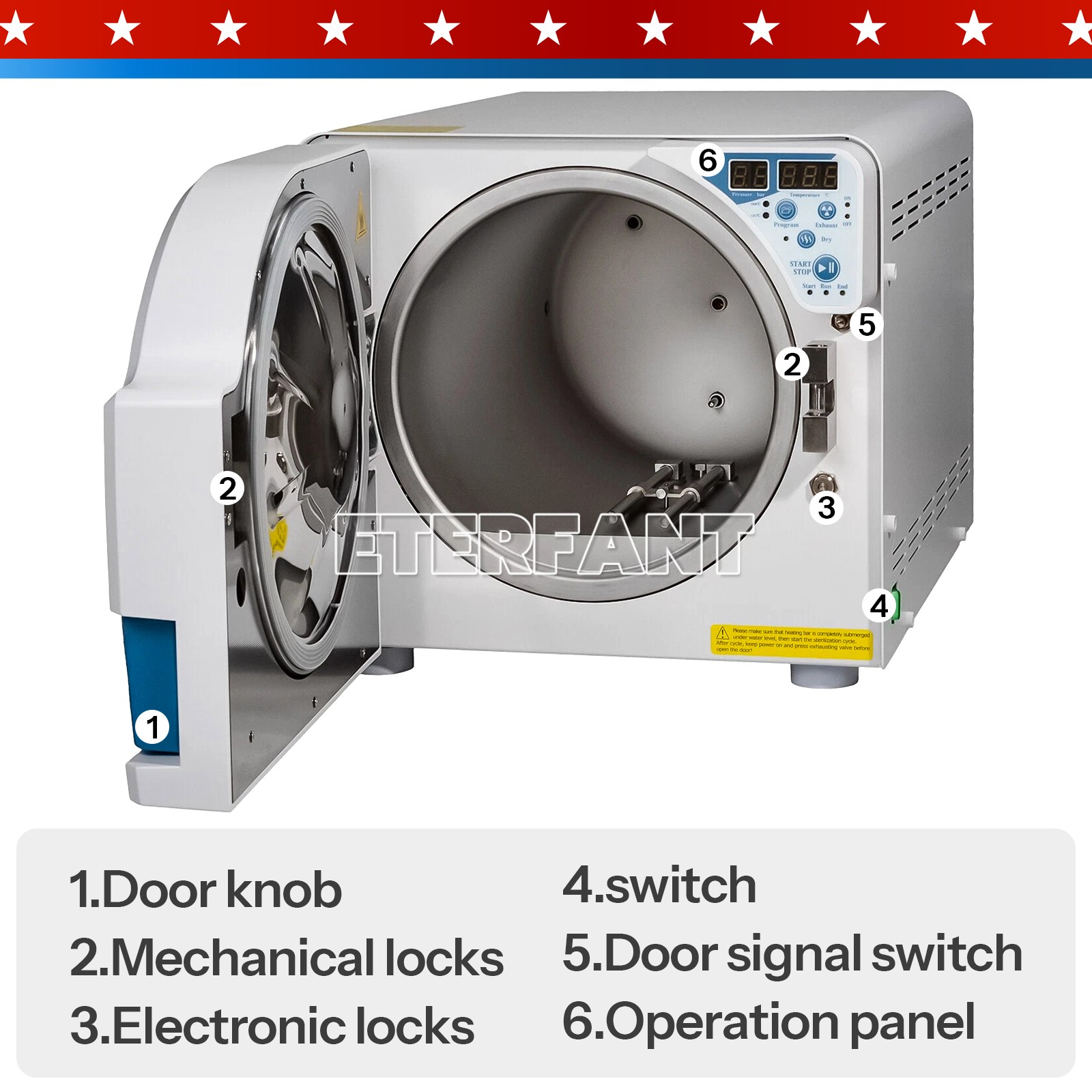 16/18/23L Class N Dental Medical Autoclave Steam Sterilizer with Drying Function
