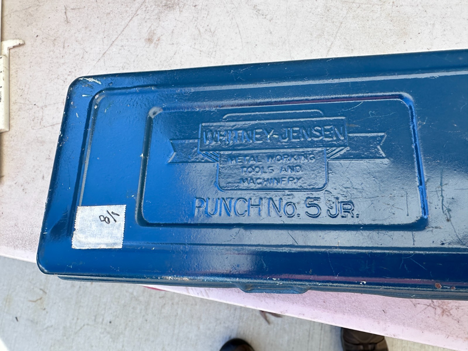 Roper Whitney No. 5 Jr. Hand Punch Kit w/ three punch & die sets as shown