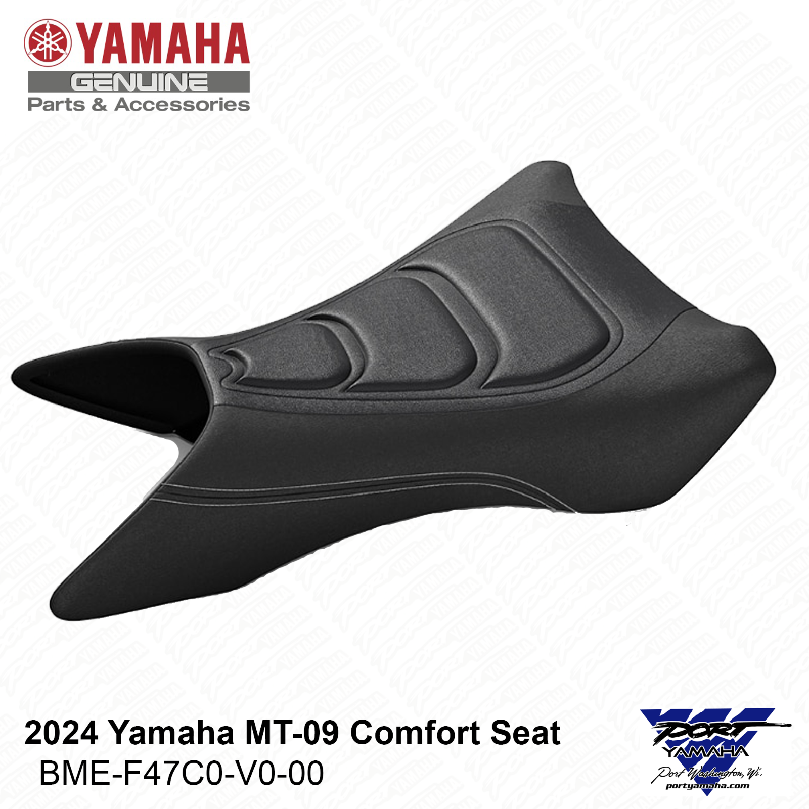 OEM Yamaha 2024 MT09 MT-09 MT 09 Comfort Seat for Rider / Front BME-F47C0-V0-00