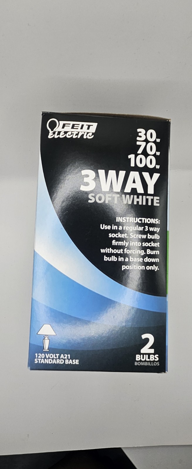 Fiet electric 30/70/100 3 way bulb 6-pk ((3)-2pks)