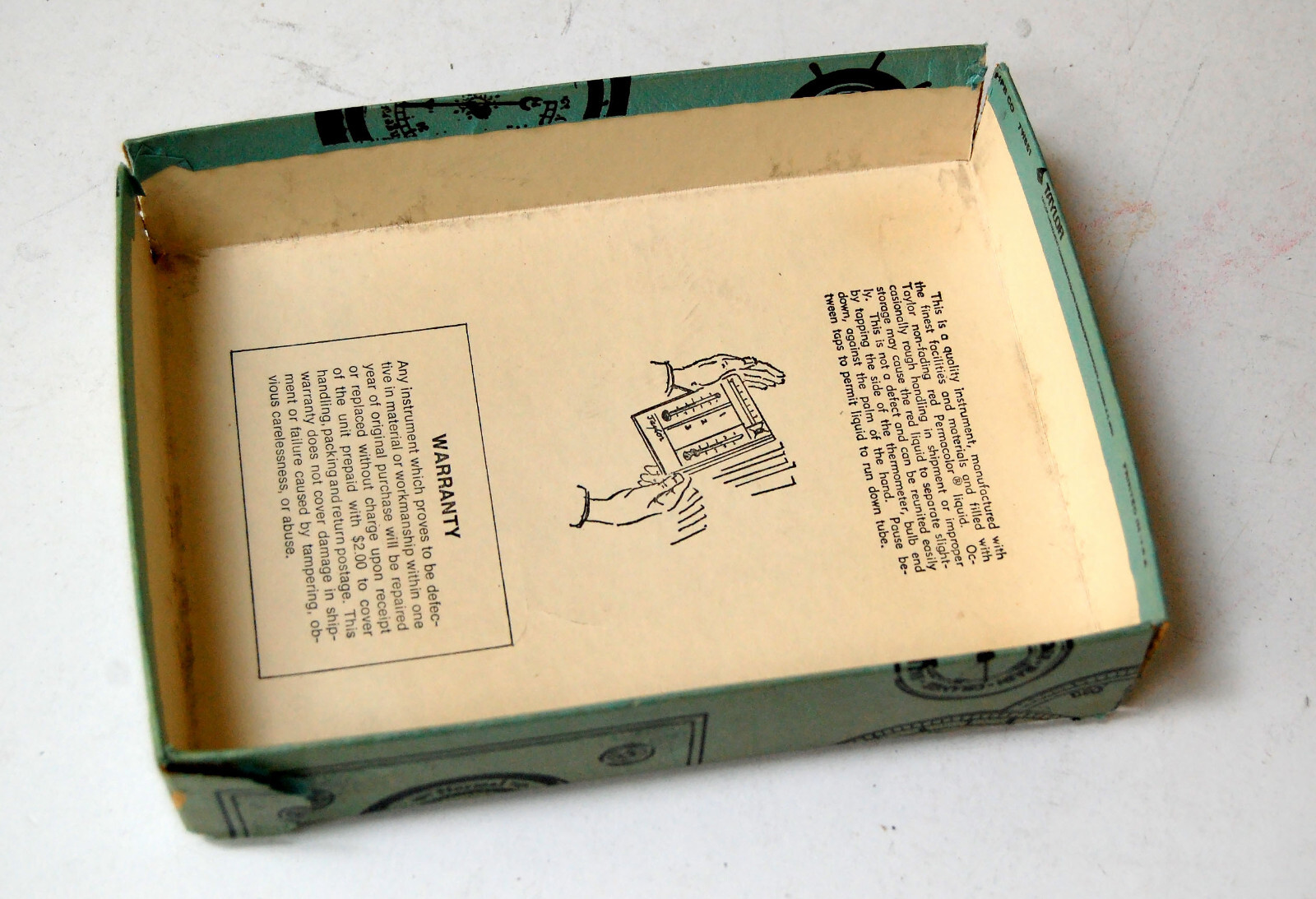 Vintage Taylor Model 5535 Comfortguide Hygrometer LNIB Measure Humidity