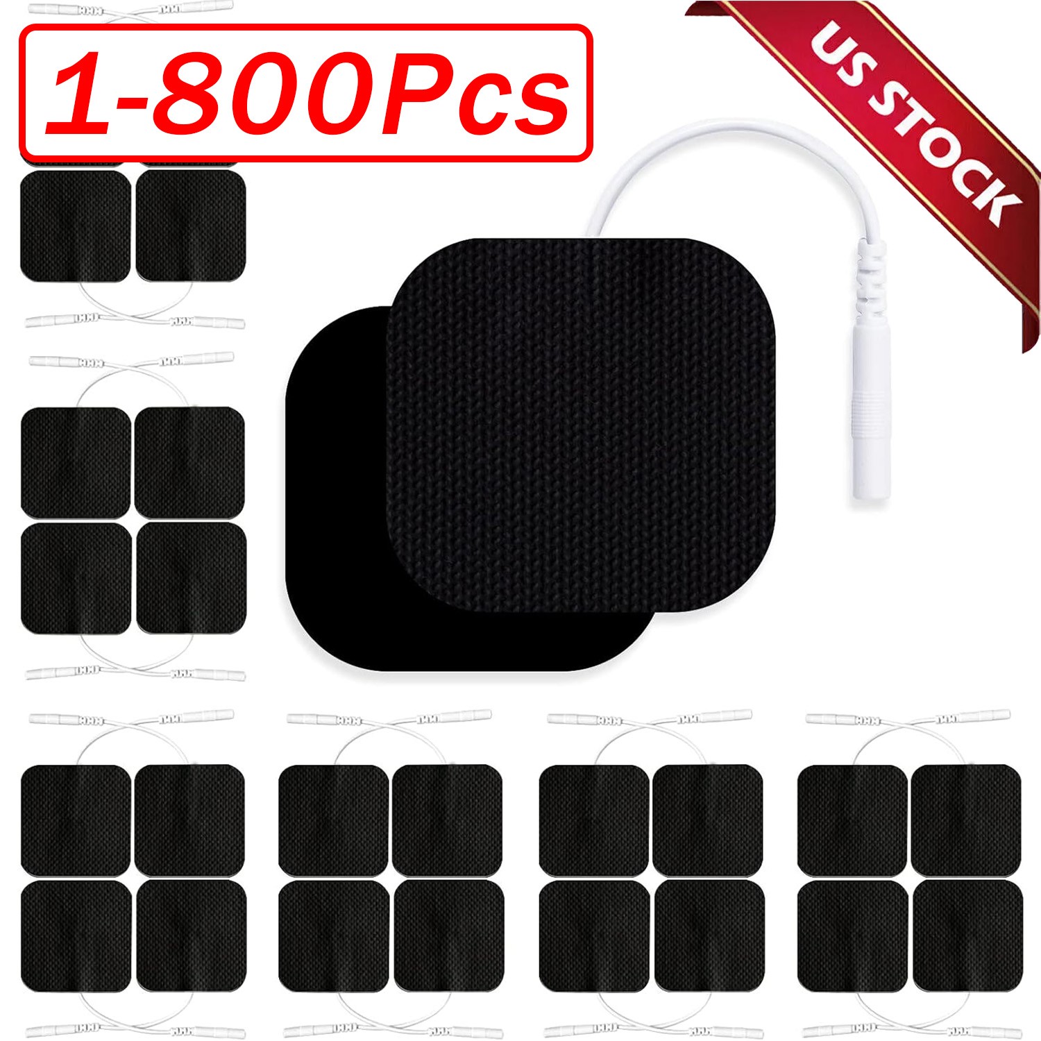 TENS Electrode Pads EMS Replacement Unit 7000 3000 2x2 Muscle Stimulator BULK