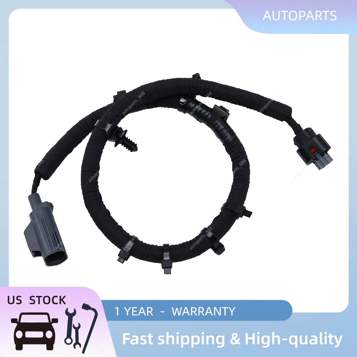 Fit 15-24 Ford Edge LEFT Rear Parking Brake Jumper Wiring Harness