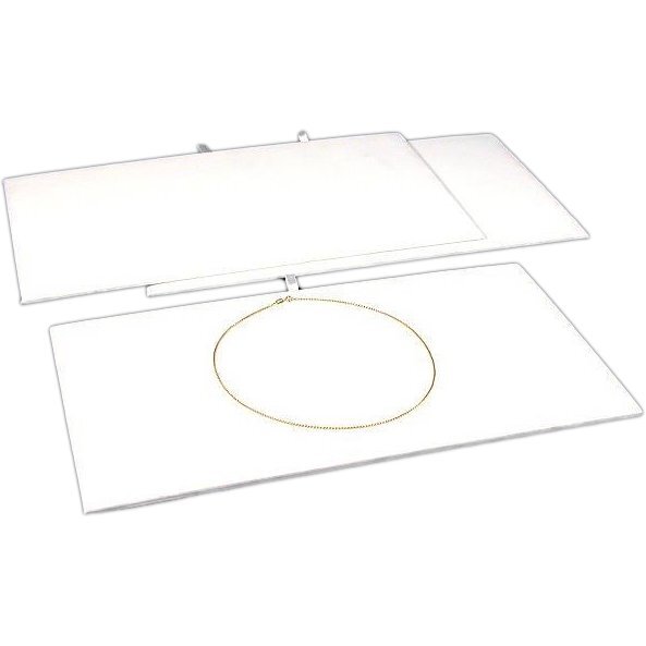 3 Jewelry Chain Display Pad White Velvet Showcase Tray