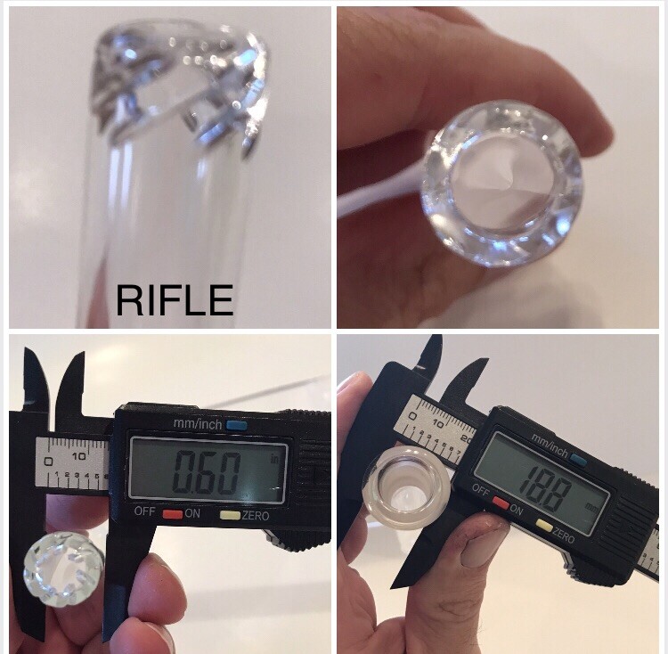 14mm Glass Downstem 45 Degree Curved Bent 3” 4” 5” 6” Inch Grommet Premium Perc