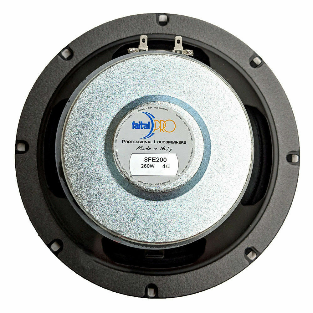 AUTHENTIC 2 X Faital Pro 8FE200 8" Midrange Midbass 260W Audio Speaker 4Ω