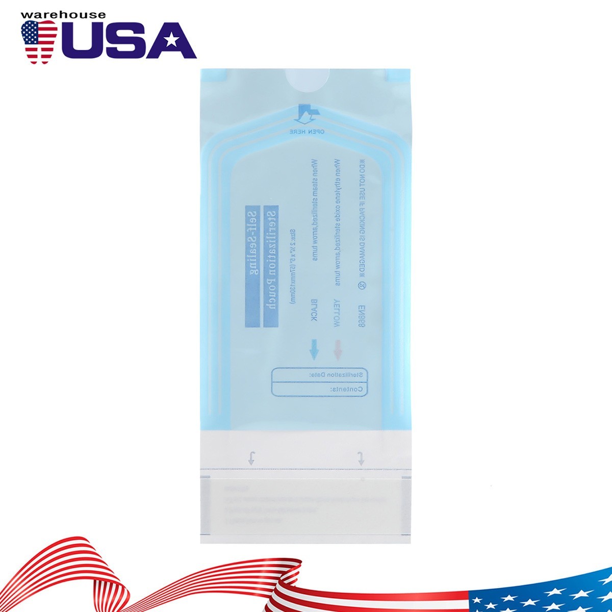 200pcs/Box Dental Medical Self-sealing Sterilization Pouches Bag Self Seal Pouch