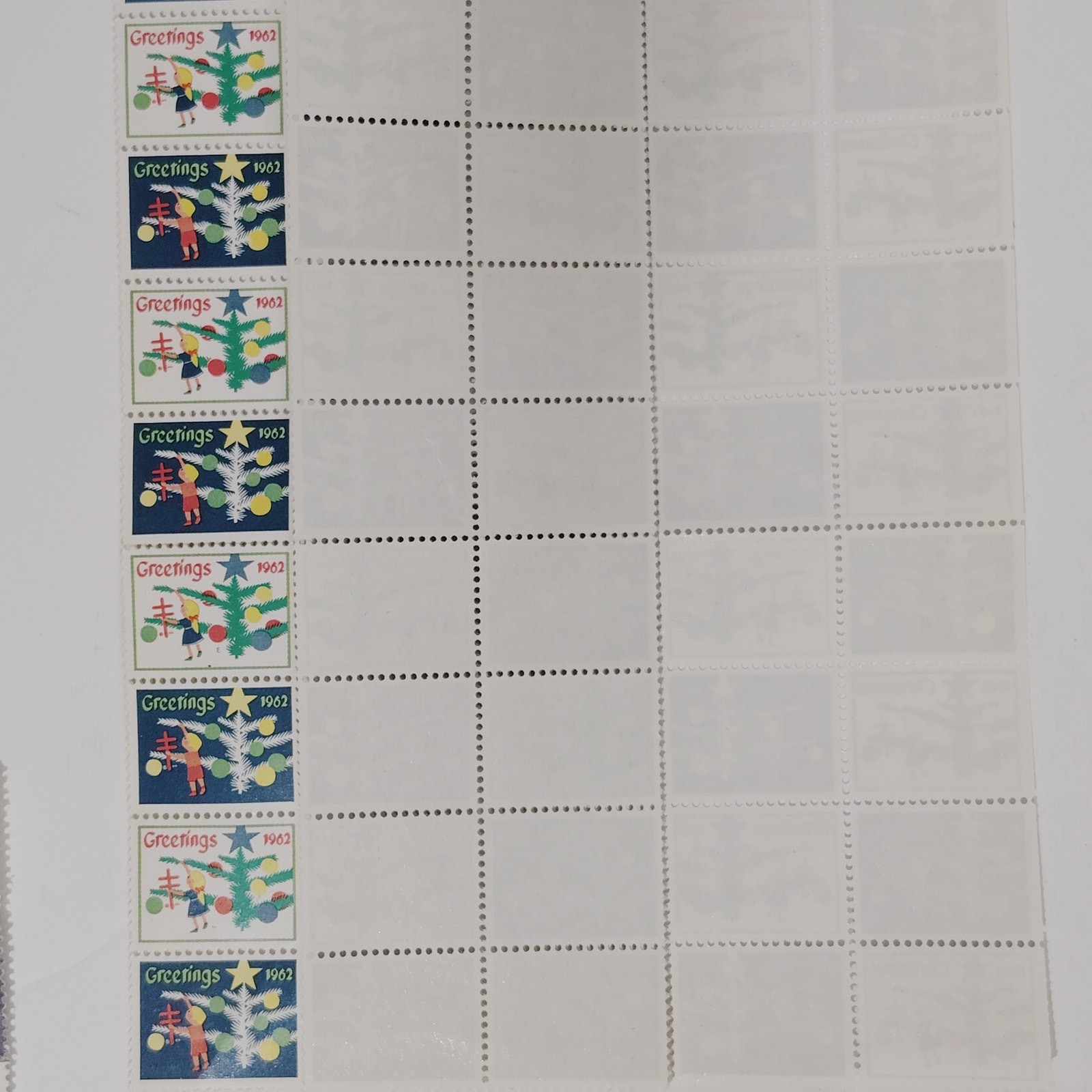 1962 Christmas Stamps (Cinderella), 113 Ct. - Tuberculosis & Resp. Disease Ass'n