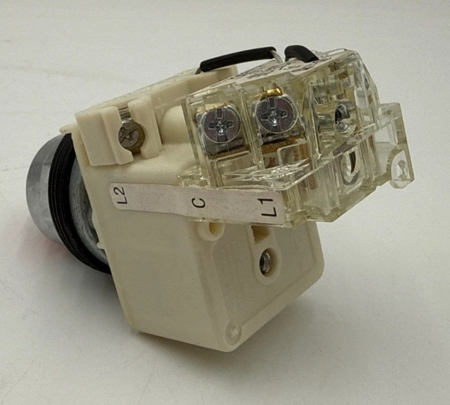 Schneider 9001KT38LRR31 Red Push To Test Pilot Light 30MM LED 120V 9001 KM38LR