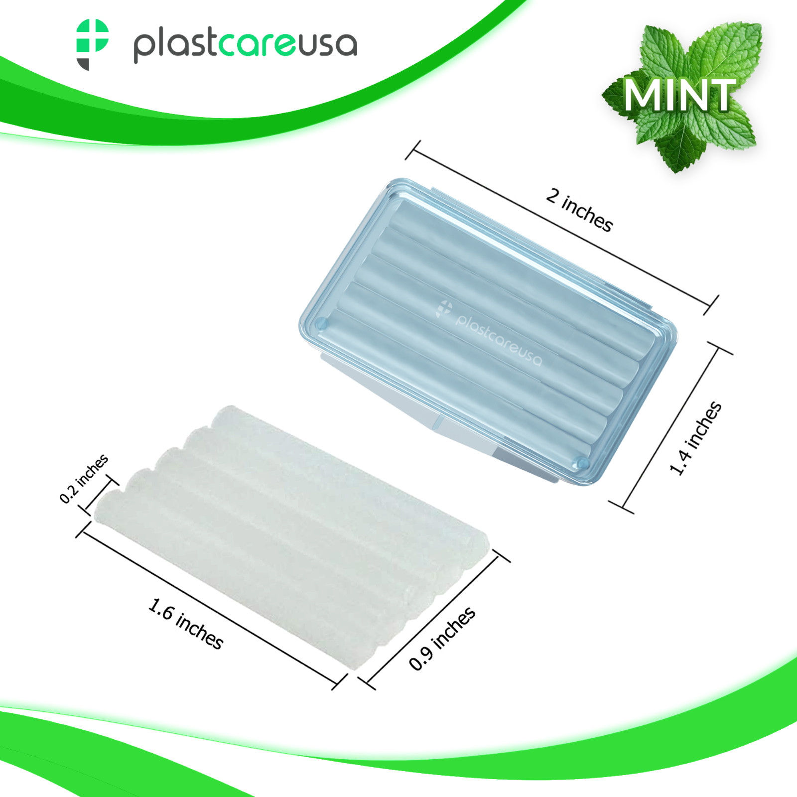 50 Braces Wax Mint for Dental Orthodontic Teeth Protection - Bulk Ortho Kit