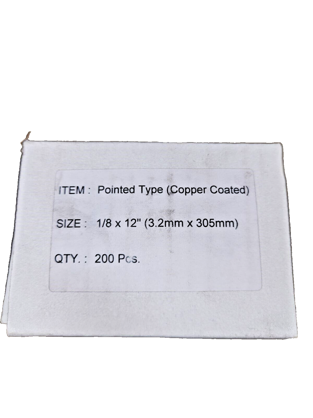 1/8" x 12 AIR CARBON ARC GOUGING RODS DC COPPERCLAD ELECTRODE 200pc