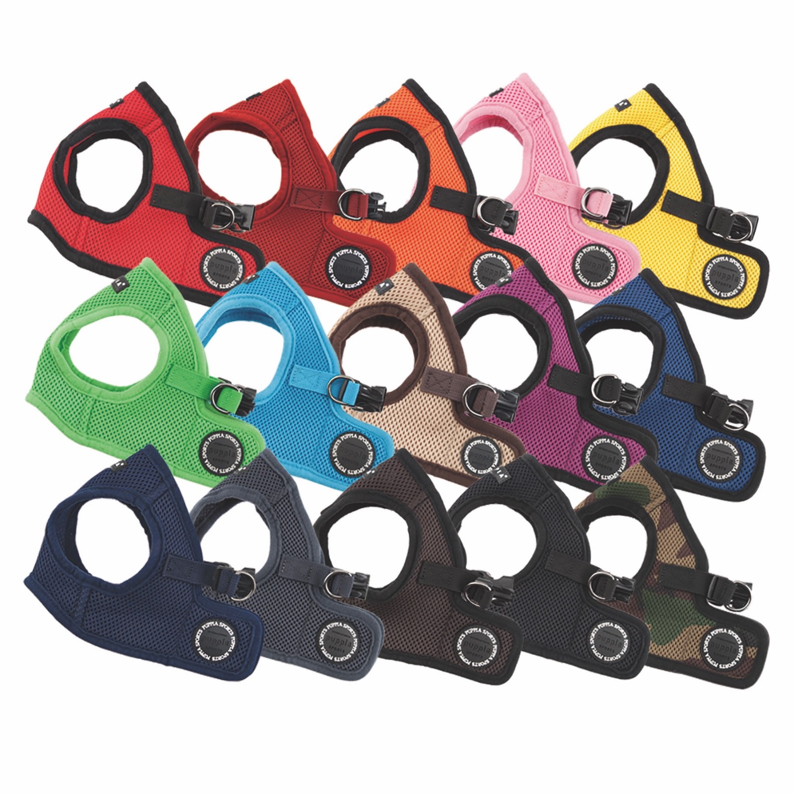 Puppia Mesh Dog Harness Vest No Pull Adjustable Breathable S M L XL XXL 3L AH305