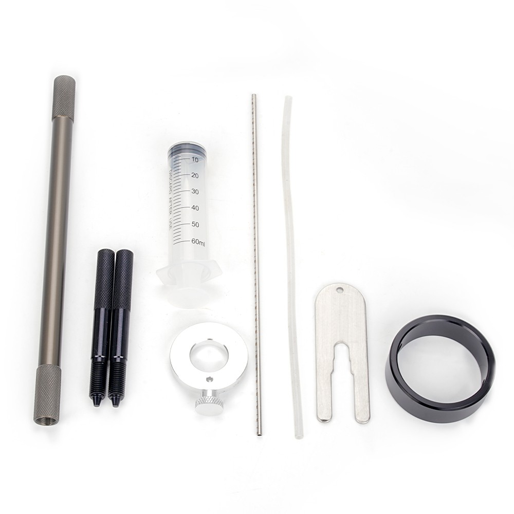 Universal Motorcycle Fork Spring Compressor Tool and Fork Oil Level Tool Kit