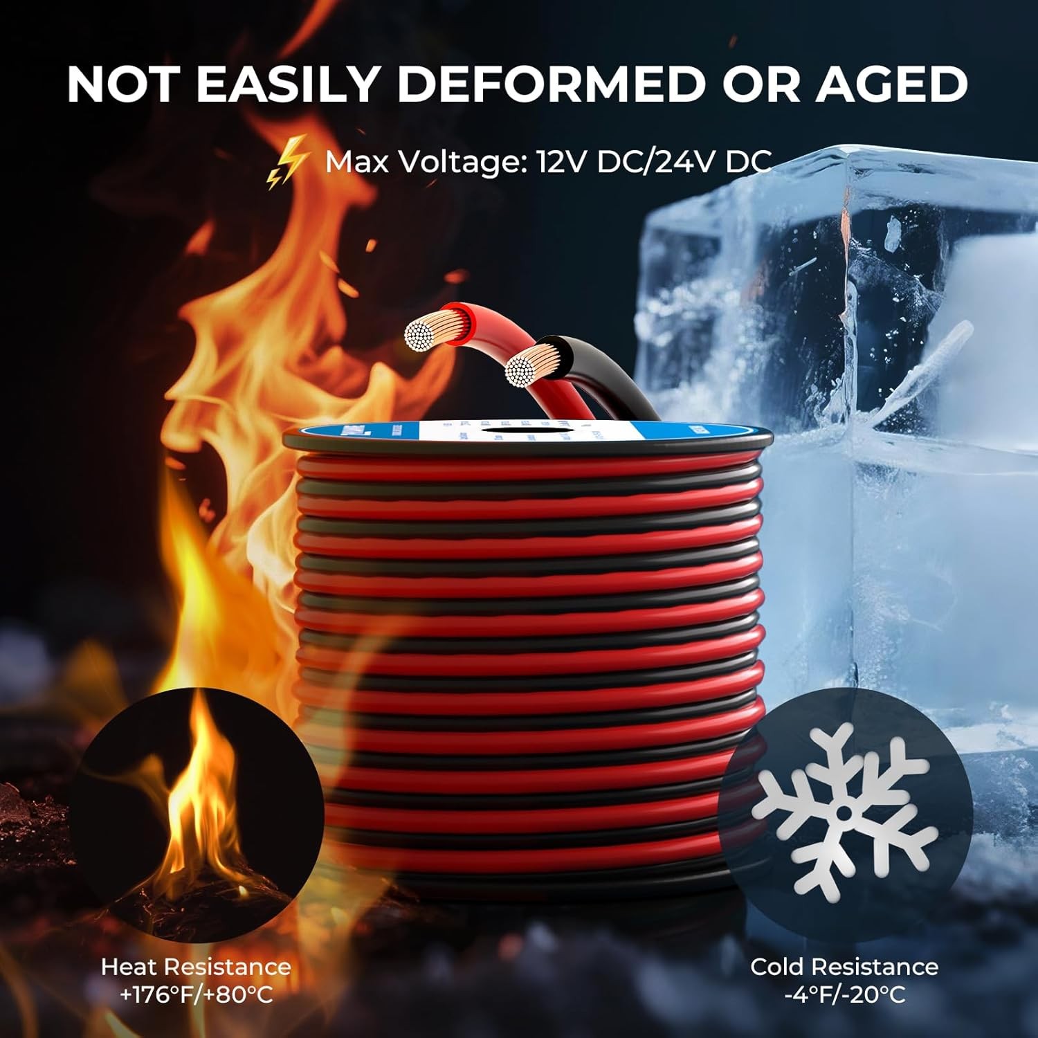 16 Gauge Wire 16awg Automotive Wire Electrical Wire 100ft 2 Conductor Red Black