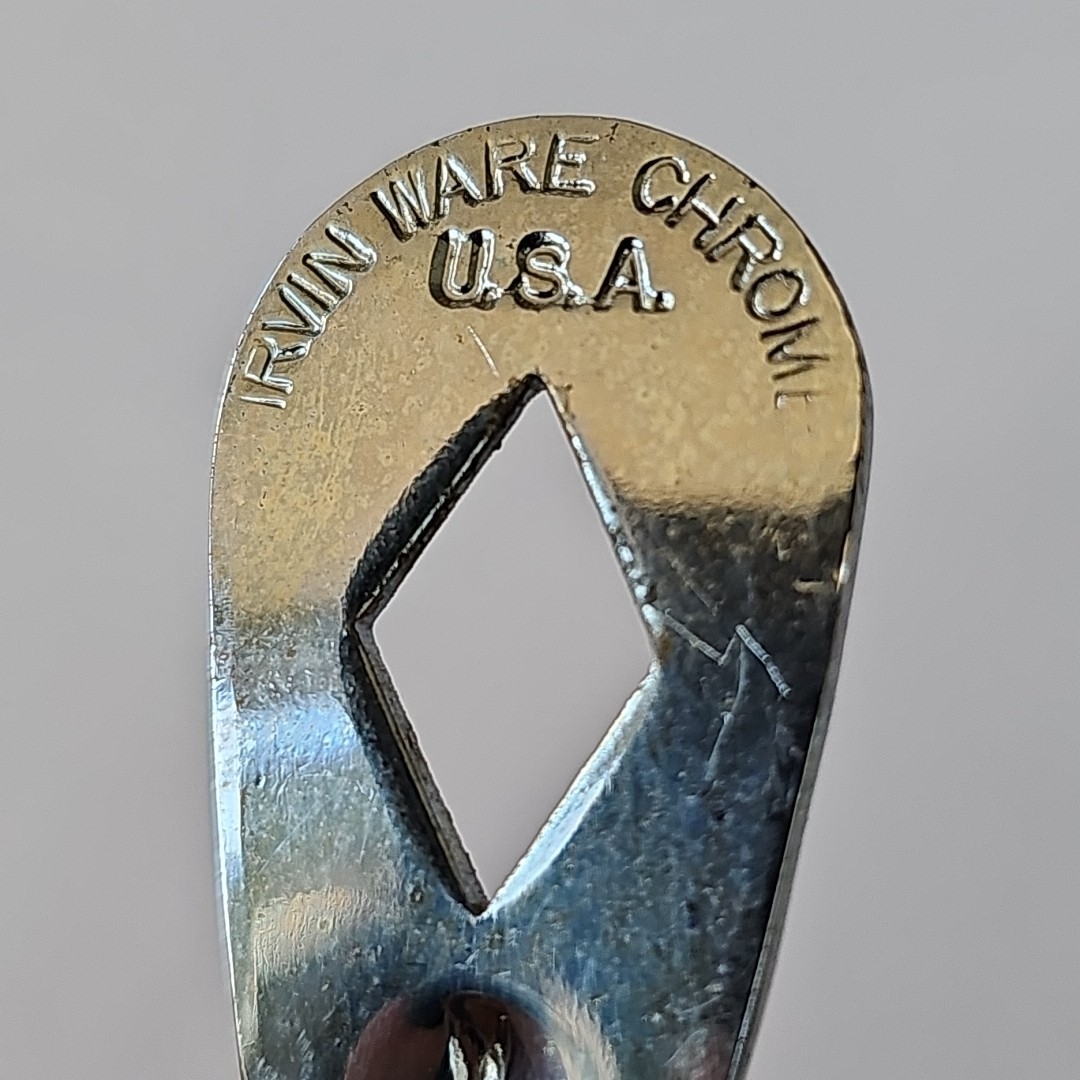 Vintage Julep Cocktail Strainer Irvin Ware Chrome Barware Made in USA 1942