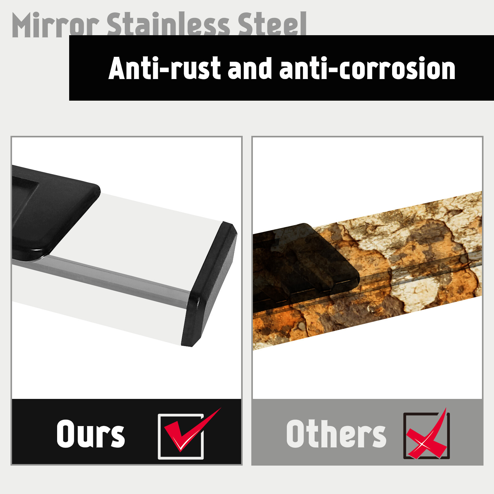 For 07-18 Chevy Silverado/GMC Sierra Crew Cab 6Ft Running Boards Side Step Bars