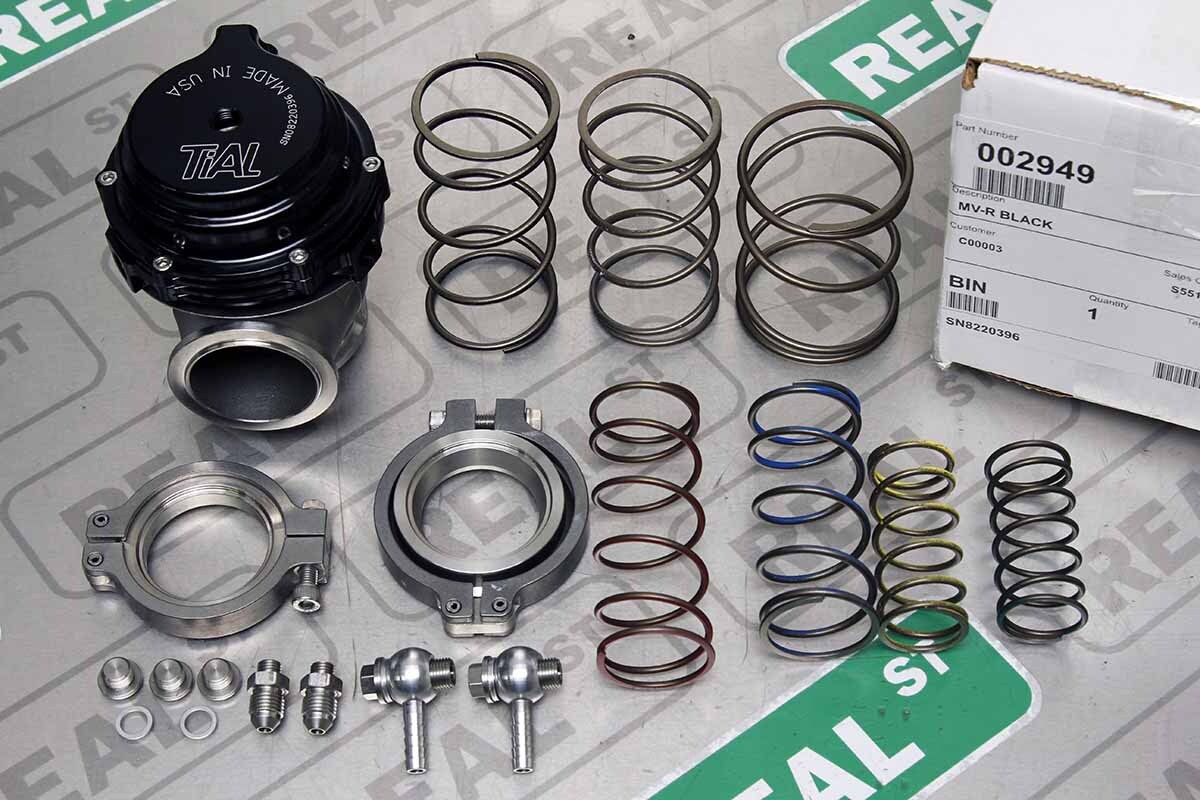 NEW Tial MVR BLACK MV-R MVR44 44mm Wastegate WITH V-BAND FLANGES AND ALL SPRINGS