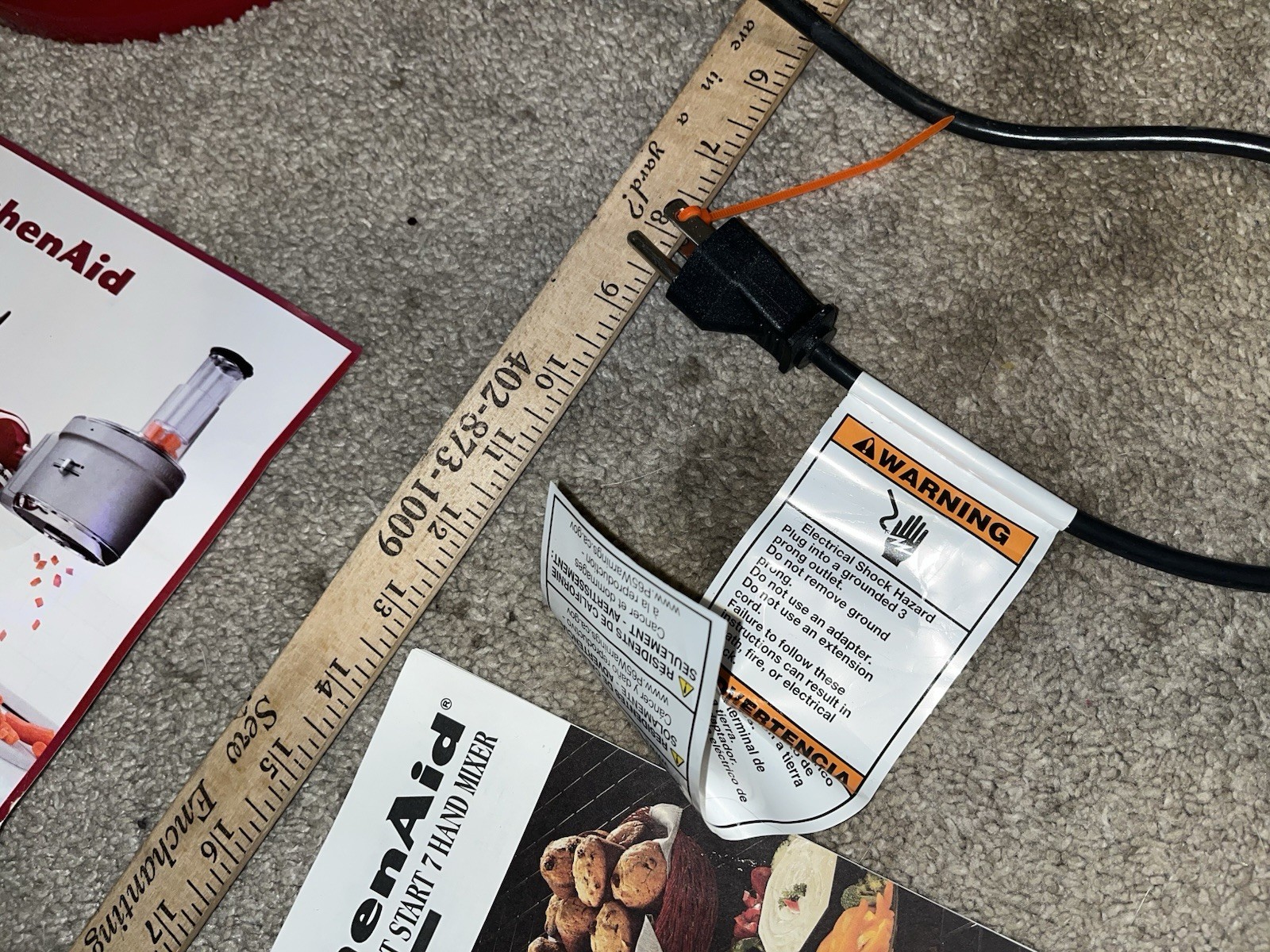 NOS KitchenAid KP26M9XCER 6 Quart 590 W Bowl-Lift Stand Mixer Ultra Power Soft 7