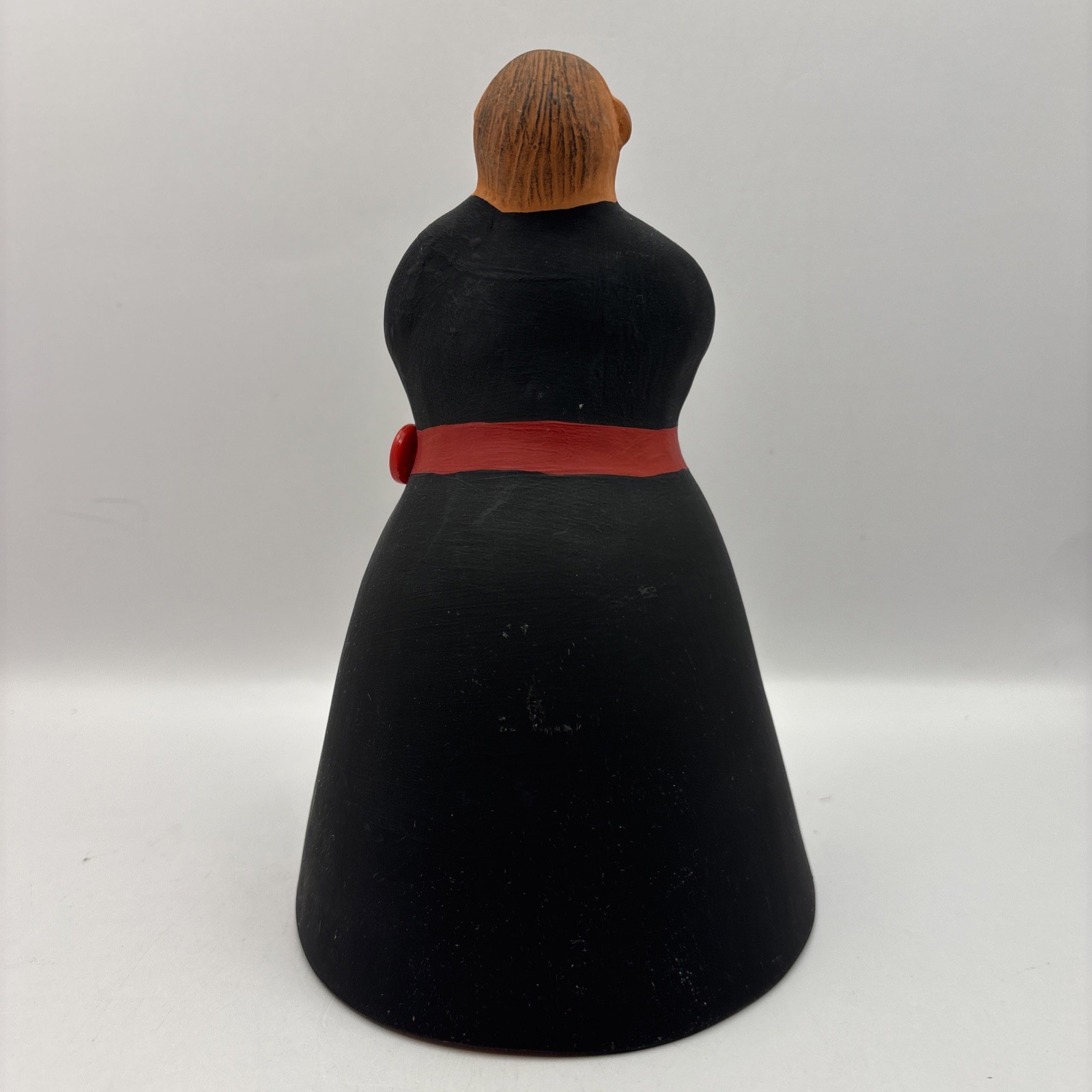 Southwest Clay Pottery Praying Monk Figure Bell