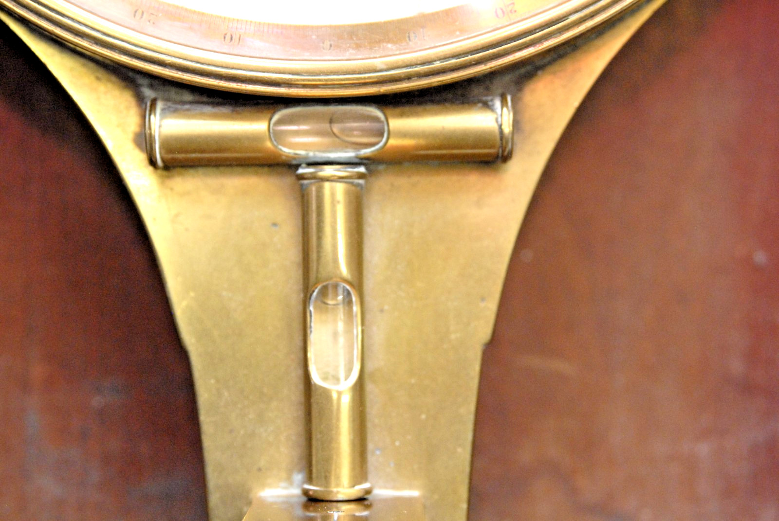 ANTIQUE EDWARD DRAPER PHILADELPHIA BRASS SURVEYORS COMPASS IN MAHOGANY WOOD CASE